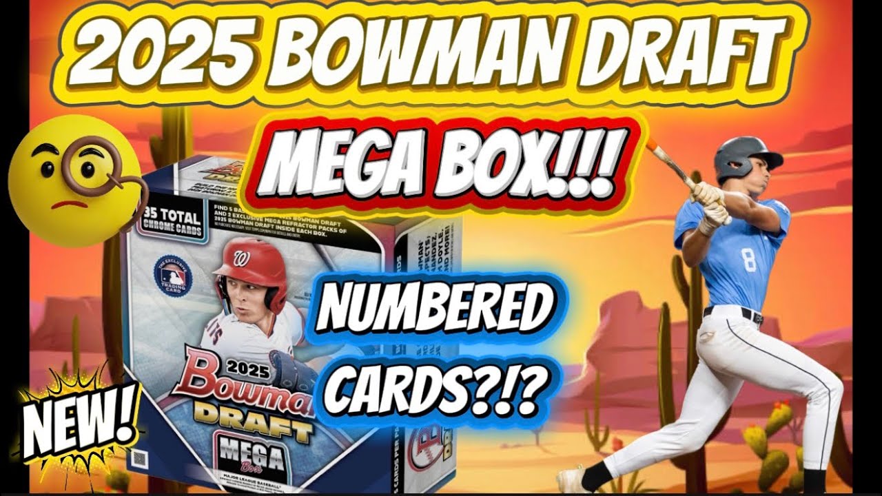 🚨2025 BOWMAN DRAFT MEGA BOX OPENING! TOP PROSPECT MOJO HITS… BUT NO NUMBERED?? 🤯🔥