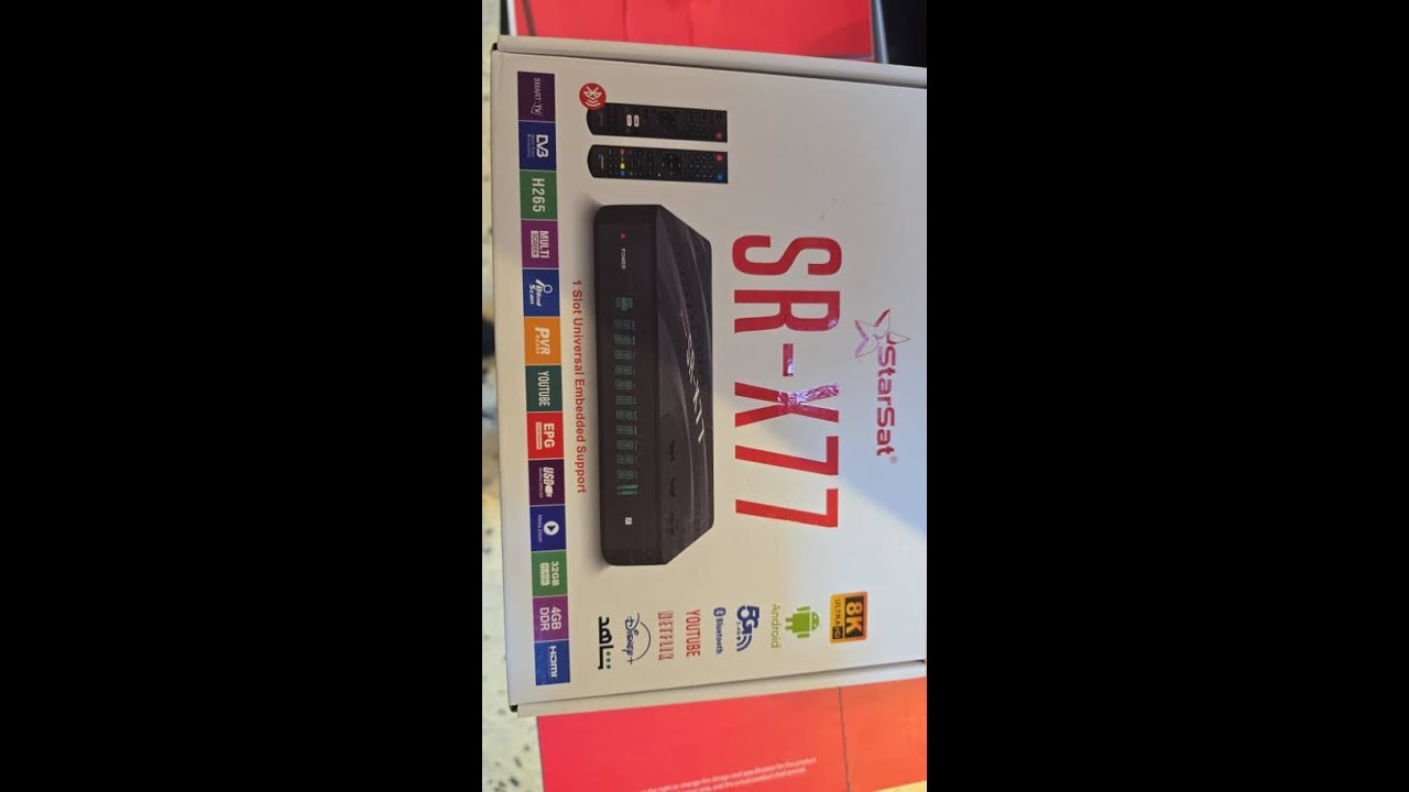 الجديد من شركة ستار سات SR X 77 #yassine1sat