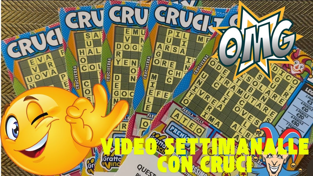 Relax🤗 Video Settimanale con CRUCIJOLLY🍀🤑#grattaevincioggi #grattaevinci