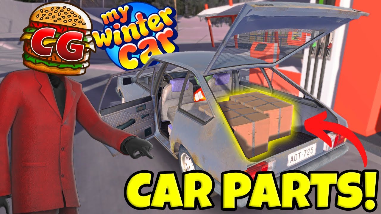 Searching Used Parts Boxes for RARE Car Parts! (My Winter Car)