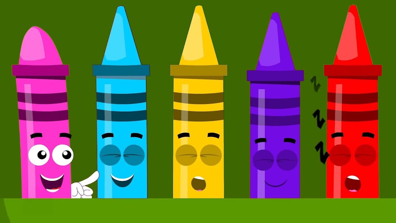 Ten In The Bed Crayons, Nursery Rhymes And Baby Songs