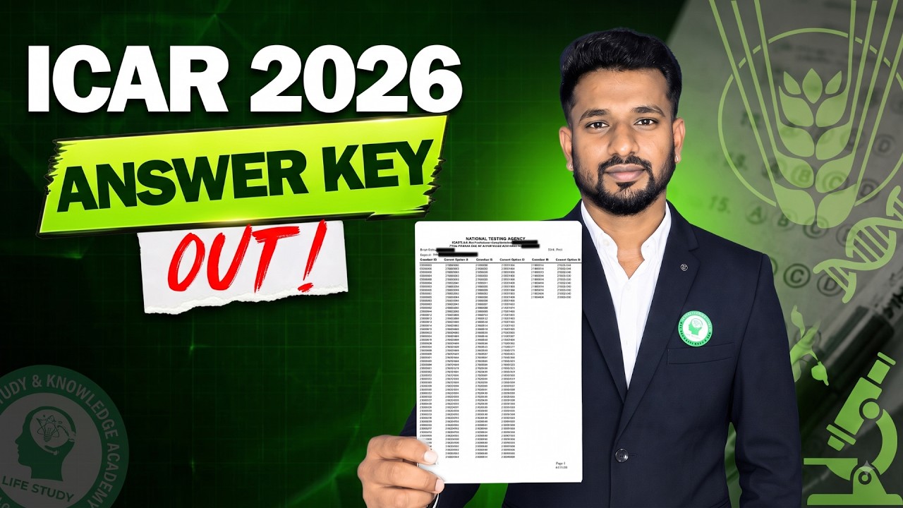 ICAR PG & PhD Answer Key Release| How to Check and Predict Rank Complete Details by Hari Sir
