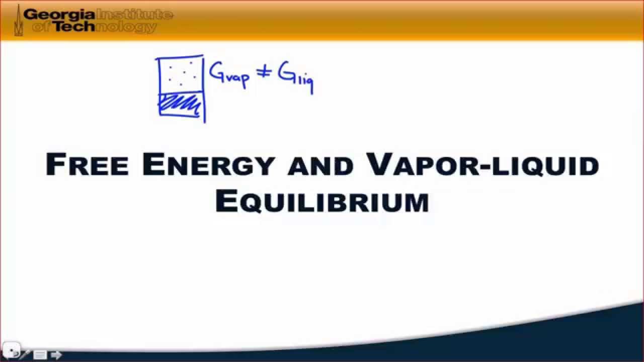 12.03 Free Energy and Vapor-liquid Equilibrium
