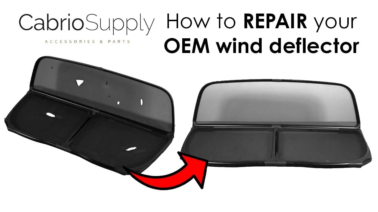 HOW TO REPAIR YOUR OEM WIND DEFLECTOR YOURSELF - TOTURIAL
