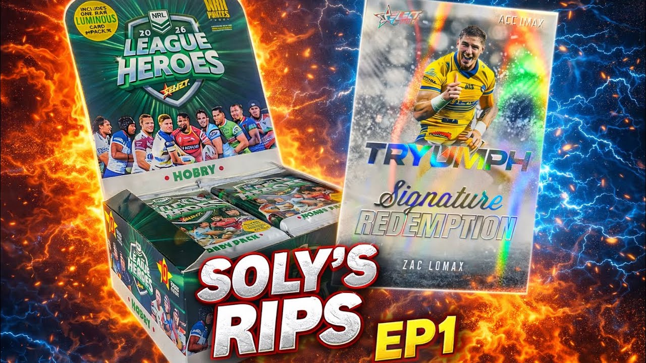 SOLY’S RIPS EP#1, 2026 NRL LEAGUE HEROES HOBBY BOX! MASSIVE HITS 