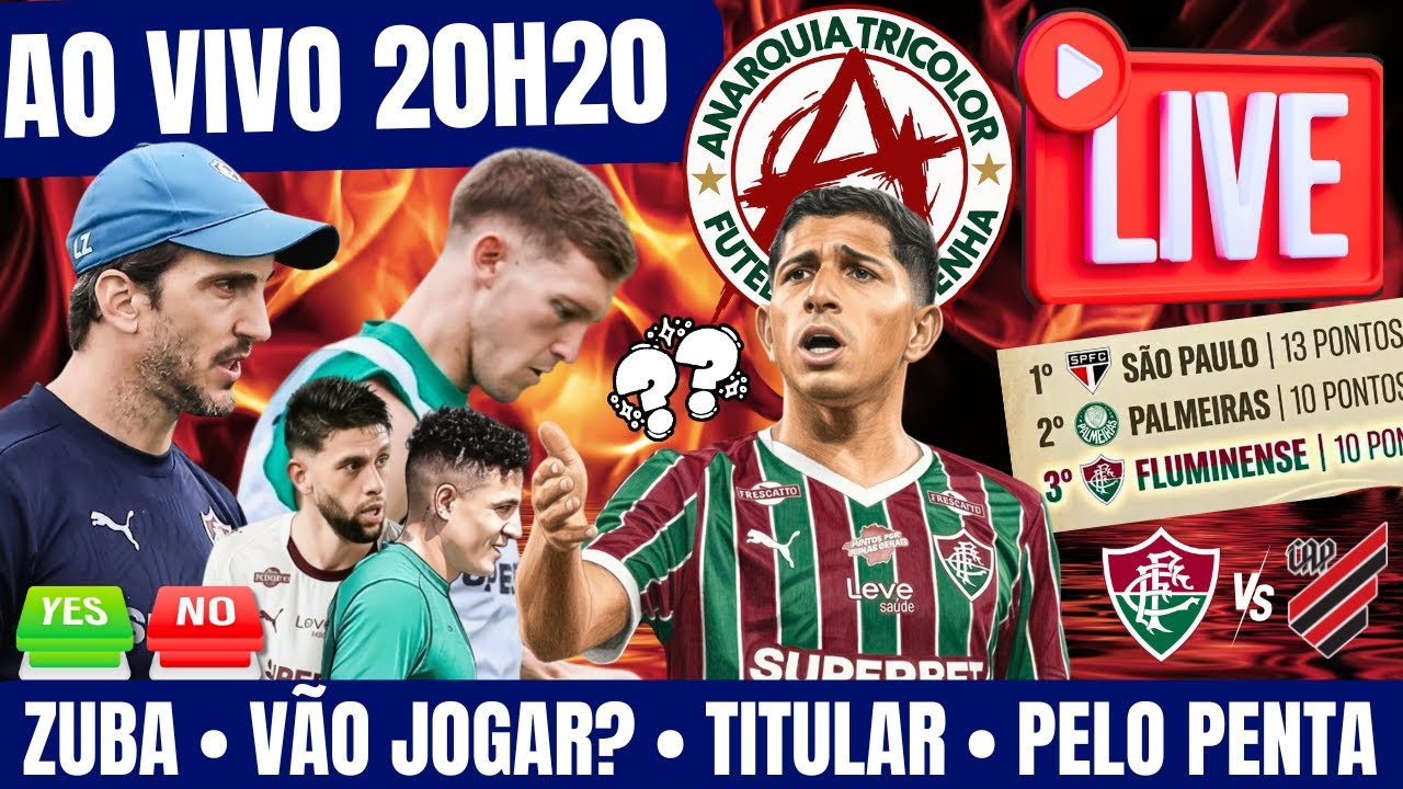🔴 AO VIVO • ZUBELDIA • VÃO PRO JOGO? • SAVARINO TITULAR • PRÉJOGO: JUNTOS PELO PENTA • PATROCINIO