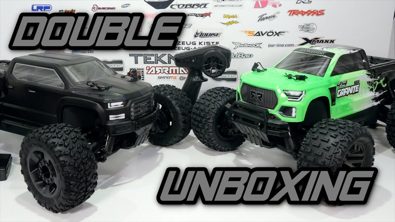Arrma Big Rock Crew Cab & Granite 4x4 3s V3 - Unboxing [German]