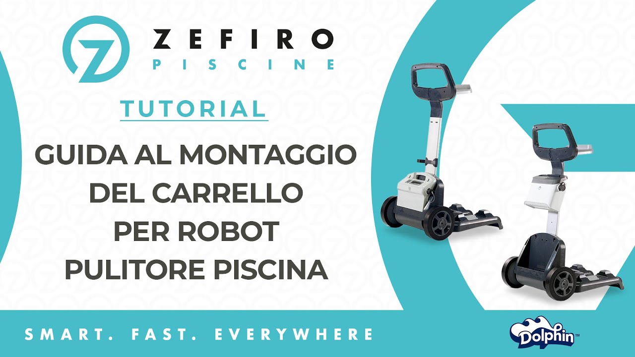 Maytronics Dolphin - Guida al montaggio del carrello per Robot pulitore piscina | ZefiroPiscine