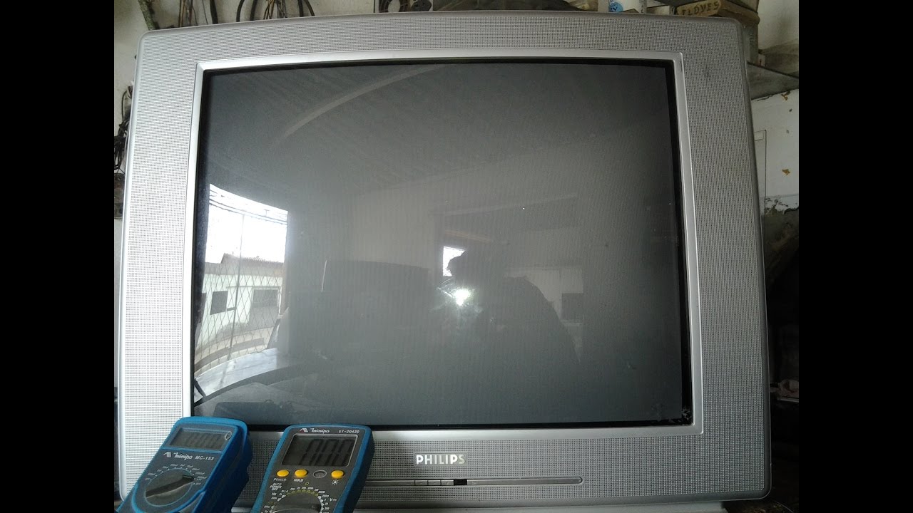 {38}# TV PHILIPS TOTALMENTE APAGADO COM BARULHO INTERNO QUEIMANDO O SAÍDA HORIZONTAL.vídeo  38
