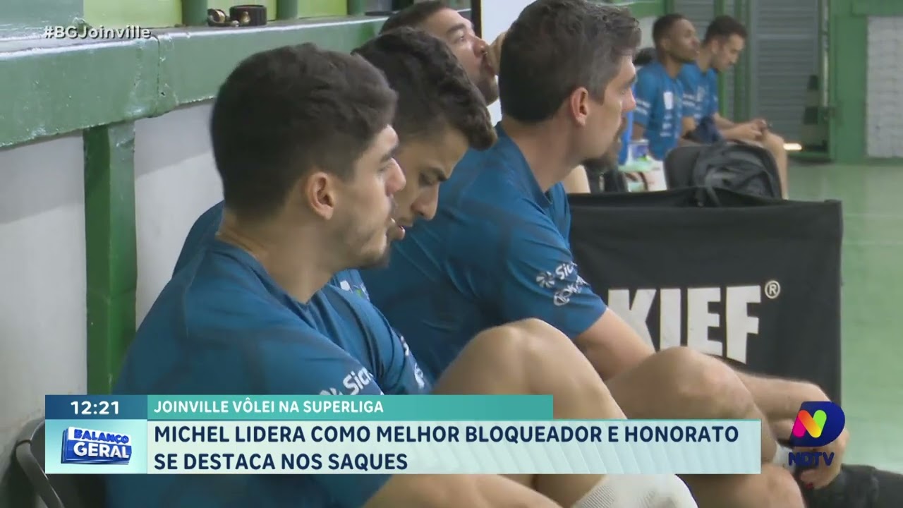 Joinville V&ocirc;lei na Superliga: Michel lidera como melhor bloqueador e Honorato se destaca nos saques