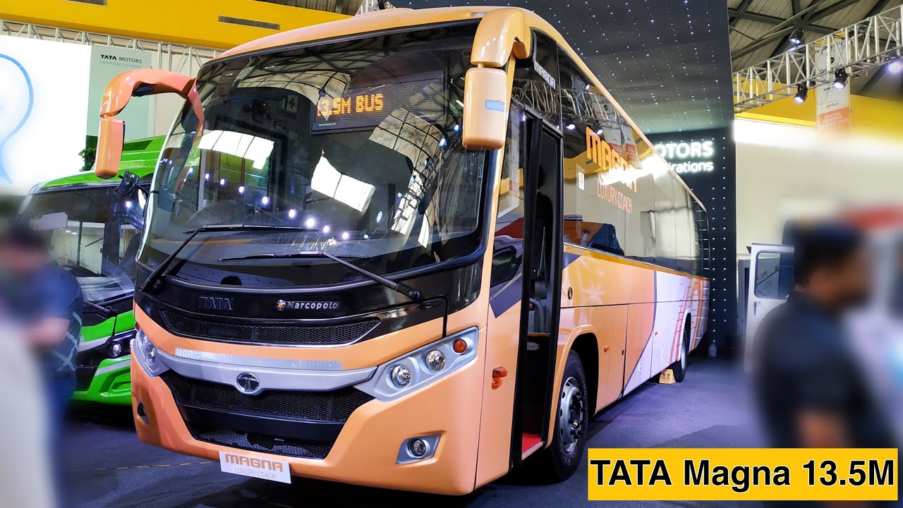 Indias Frist Longest 13.5M Front Engine Sleeper Bus | Tata Magna 13.5 Meter Sleeper Bus