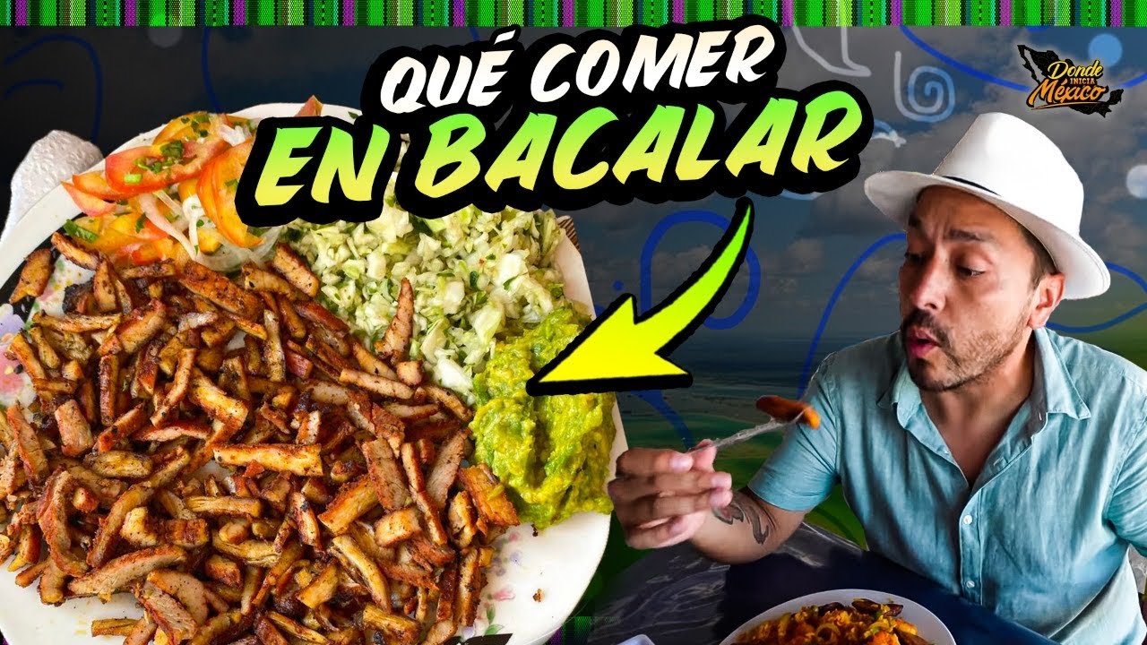 Qué COMER en BACALAR  🔴GUIA COMPLETA ► QUE HACER EN La Laguna BACALAR  ✅Garnachas VELERO y más►