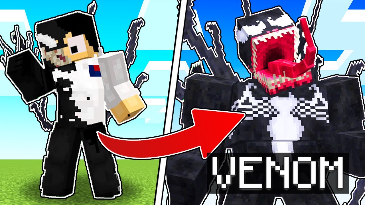 Me Convertí en VENOM en Minecraft!