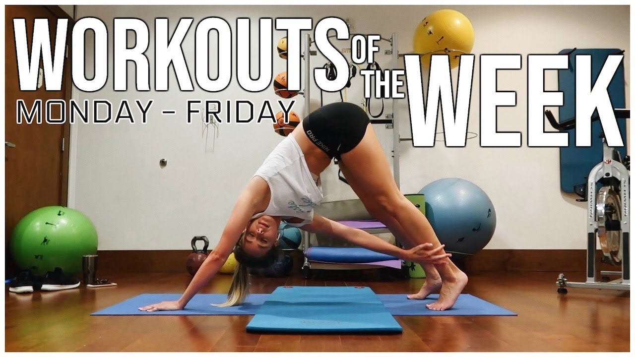 WORKOUTS OF THE WEEK & FITNESS ROUTINE | Monday - Friday | Renee Amberg