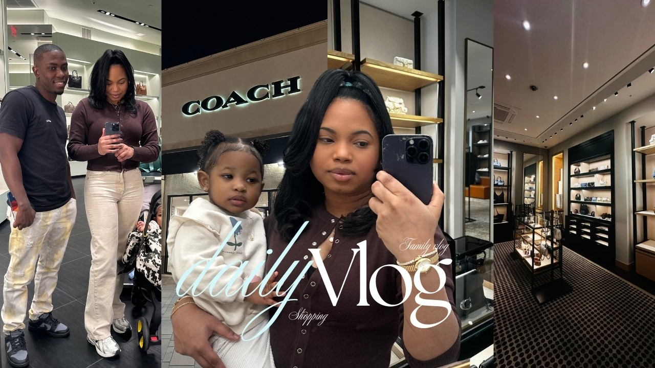 Buying My Daughter Her First Coach Bag 🥹 | NEW COACH OUTLET Denim Drop