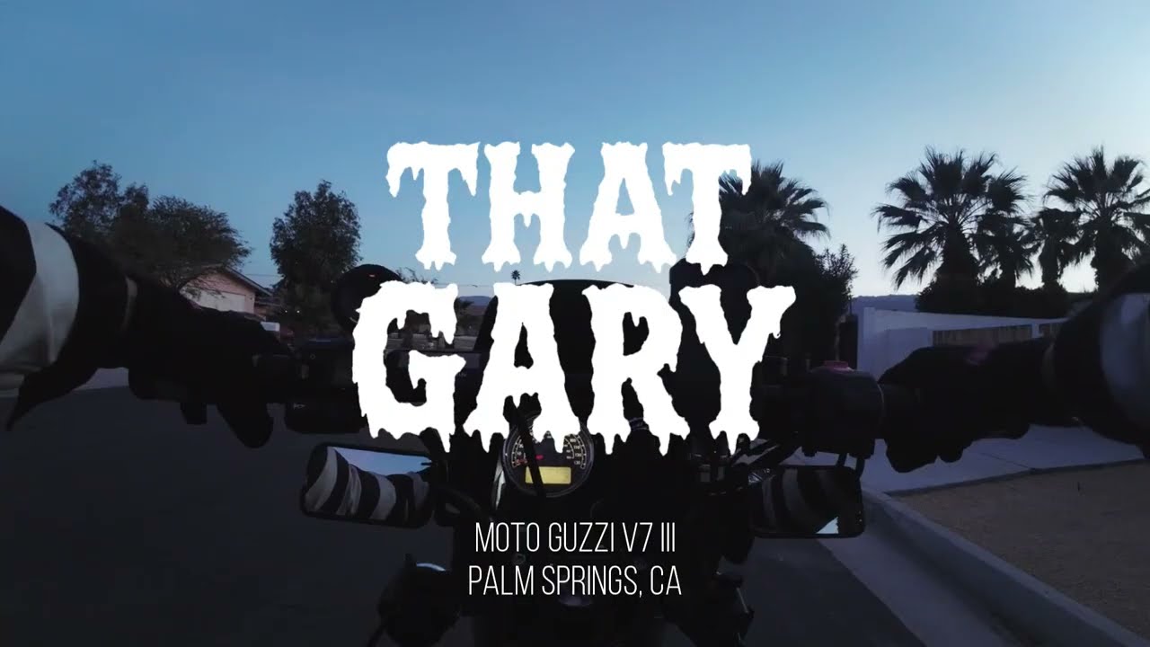 Night Ride with Moto Guzzi V7 / POV / 003