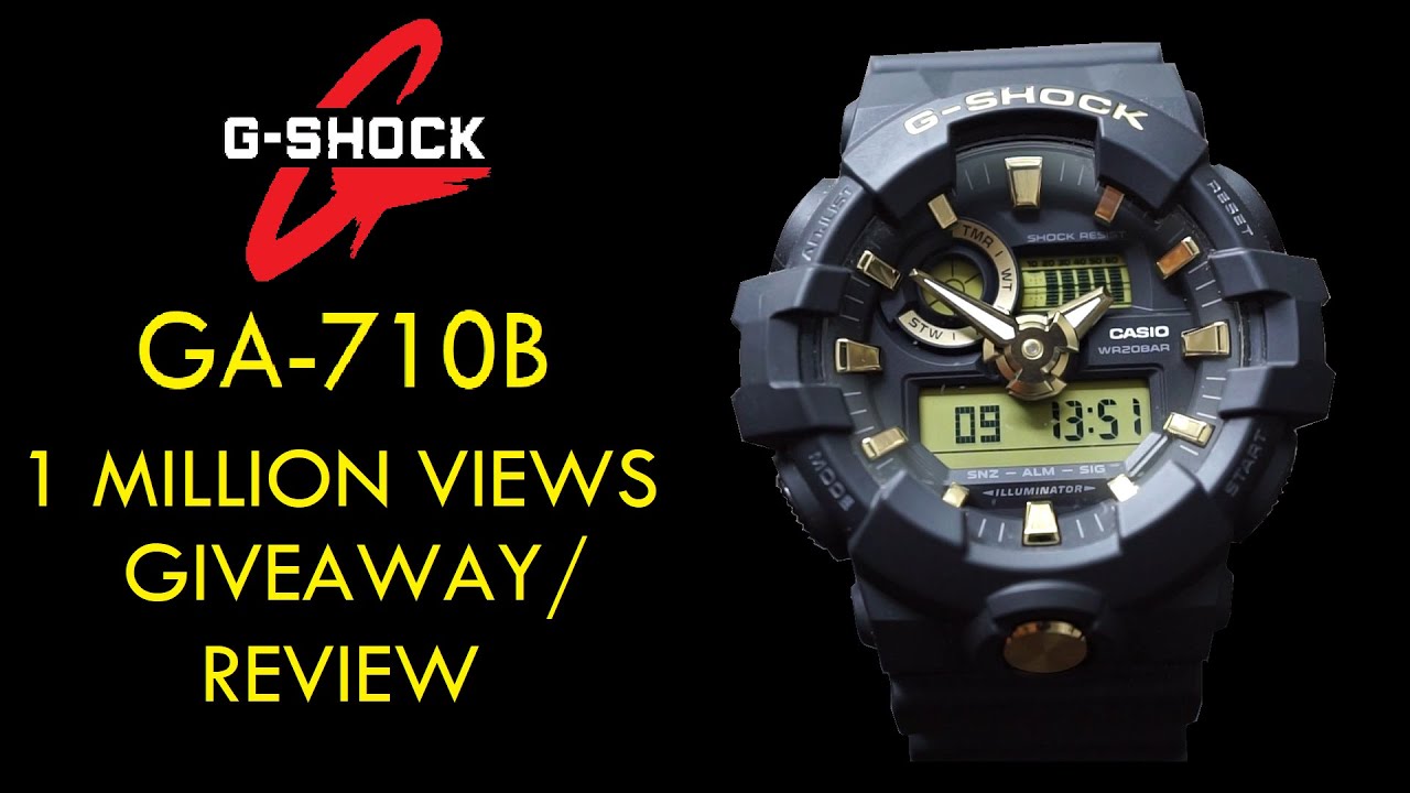 *REVIEW & GIVEAWAY WINNER* Casio G Shock GA-710 Analog Digital Tough Watch
