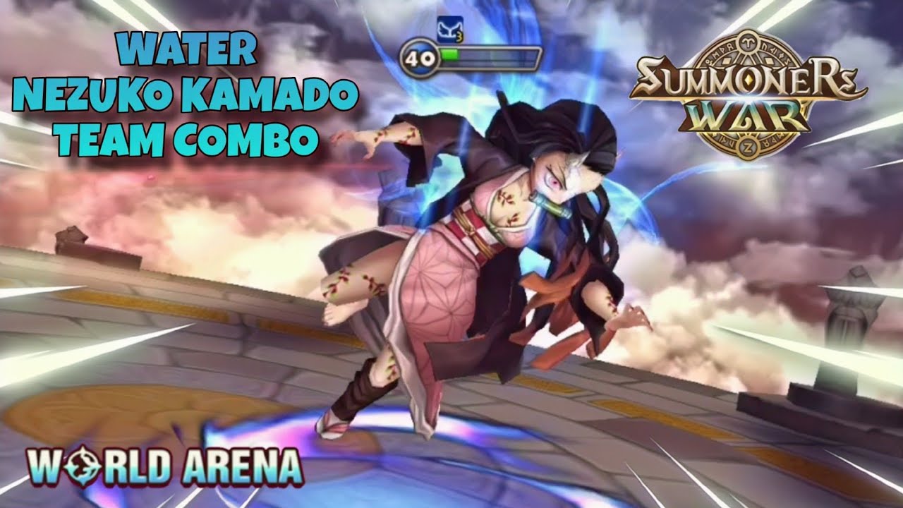 Water Nezuko Kamado Team Combo in World Arena - Summoners War
