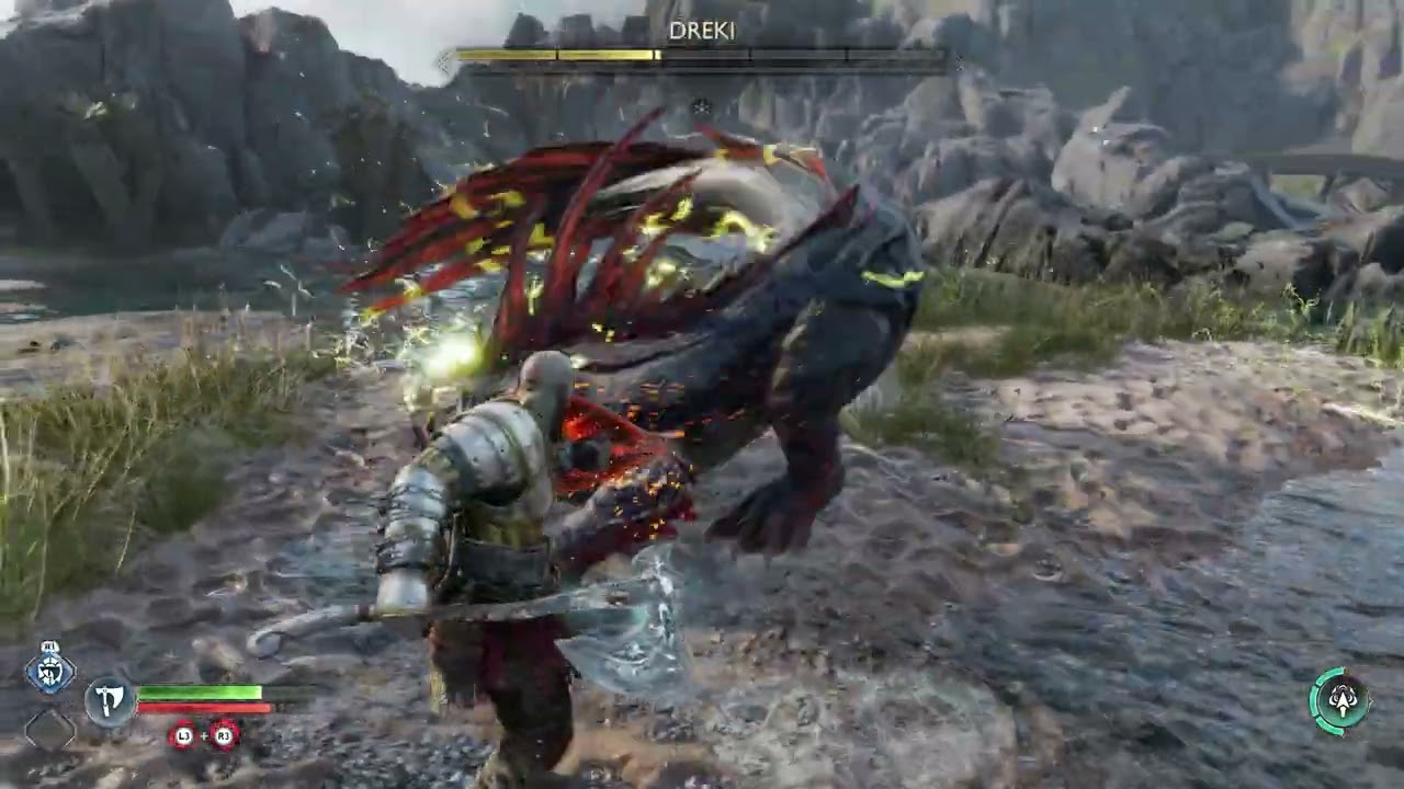 God of War Ragnarok Dreki Boss Fight 4K Performance Mode