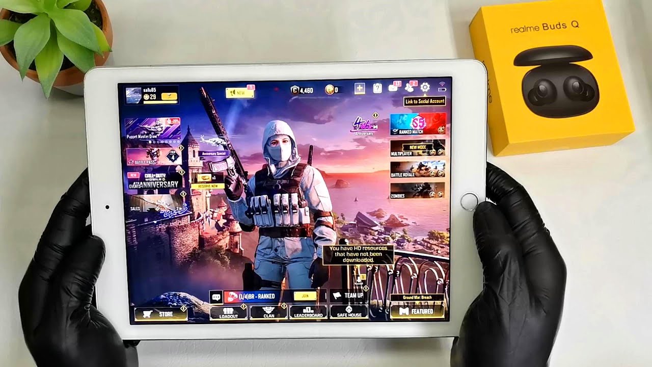Call of duty Mobile Gaming Test iPad Air 2