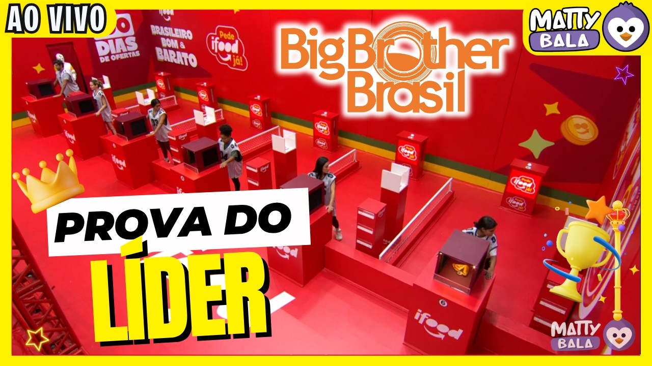 👑 BBB26 🚨PROVA do L&Iacute;DER ! TERCEIRA ETAPA - ACOMPANHE por AQUI - ao vivo no GloboPlay #bbb #BBB26