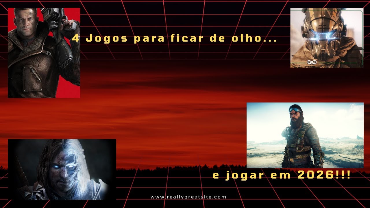 CONFIRA : 4 jogos para comprar e jogar em 2026!!!