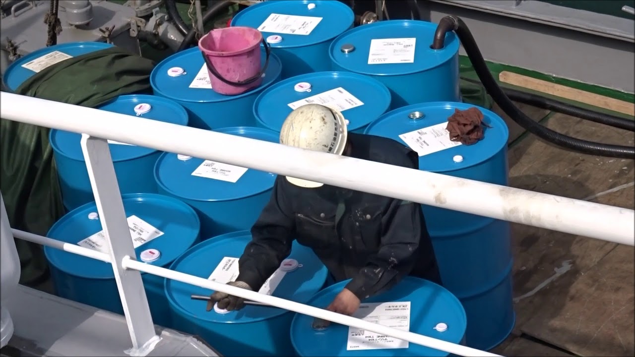 黒油積載油槽船（タンカー）松浦造船所「第一協和丸」各種油バンカー作業（85）