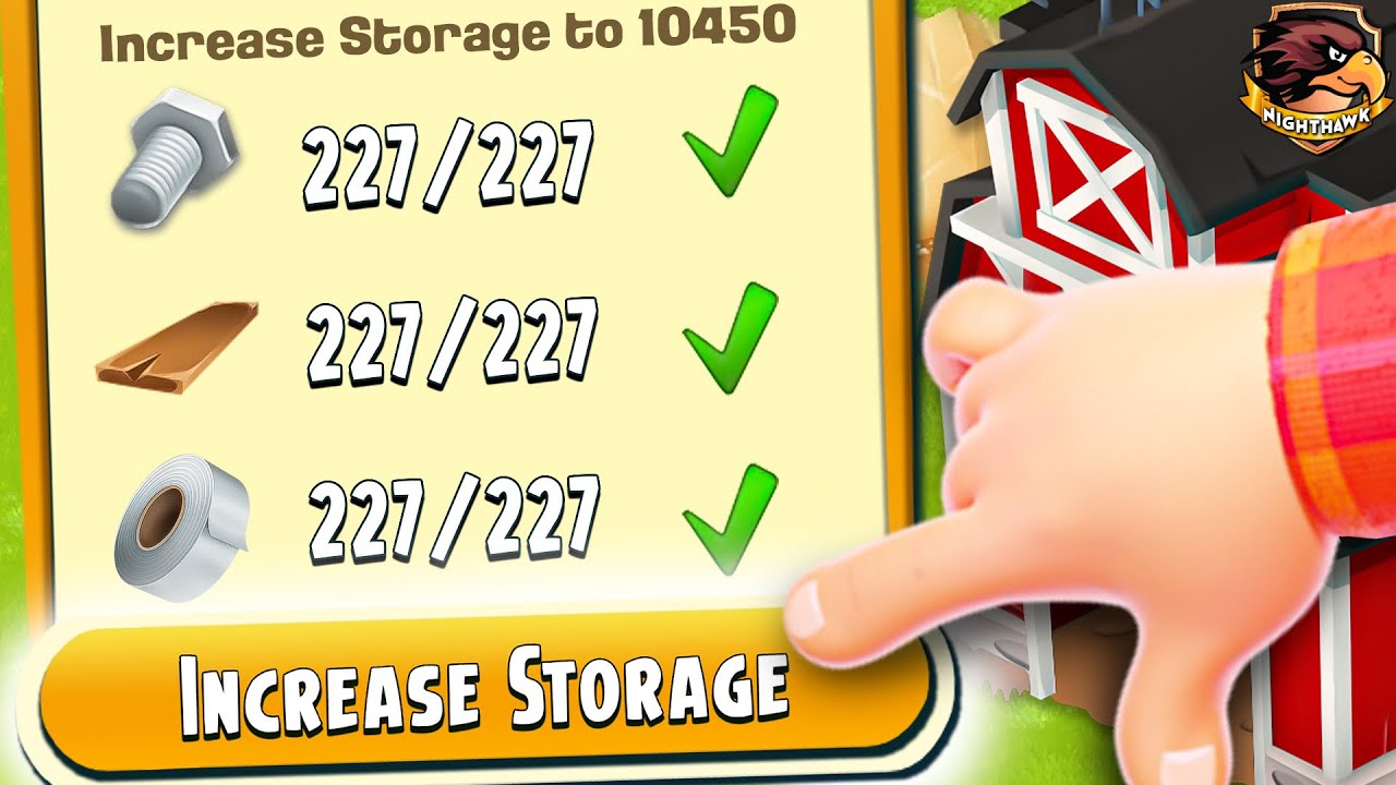 Hay Day - Barn upgrade on Frackle's !!
