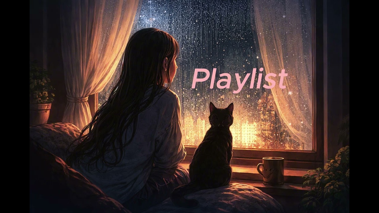 [Playlist] 창밖에 비 내리는 밤 🌧️ 공부·작업용 로파이 음악