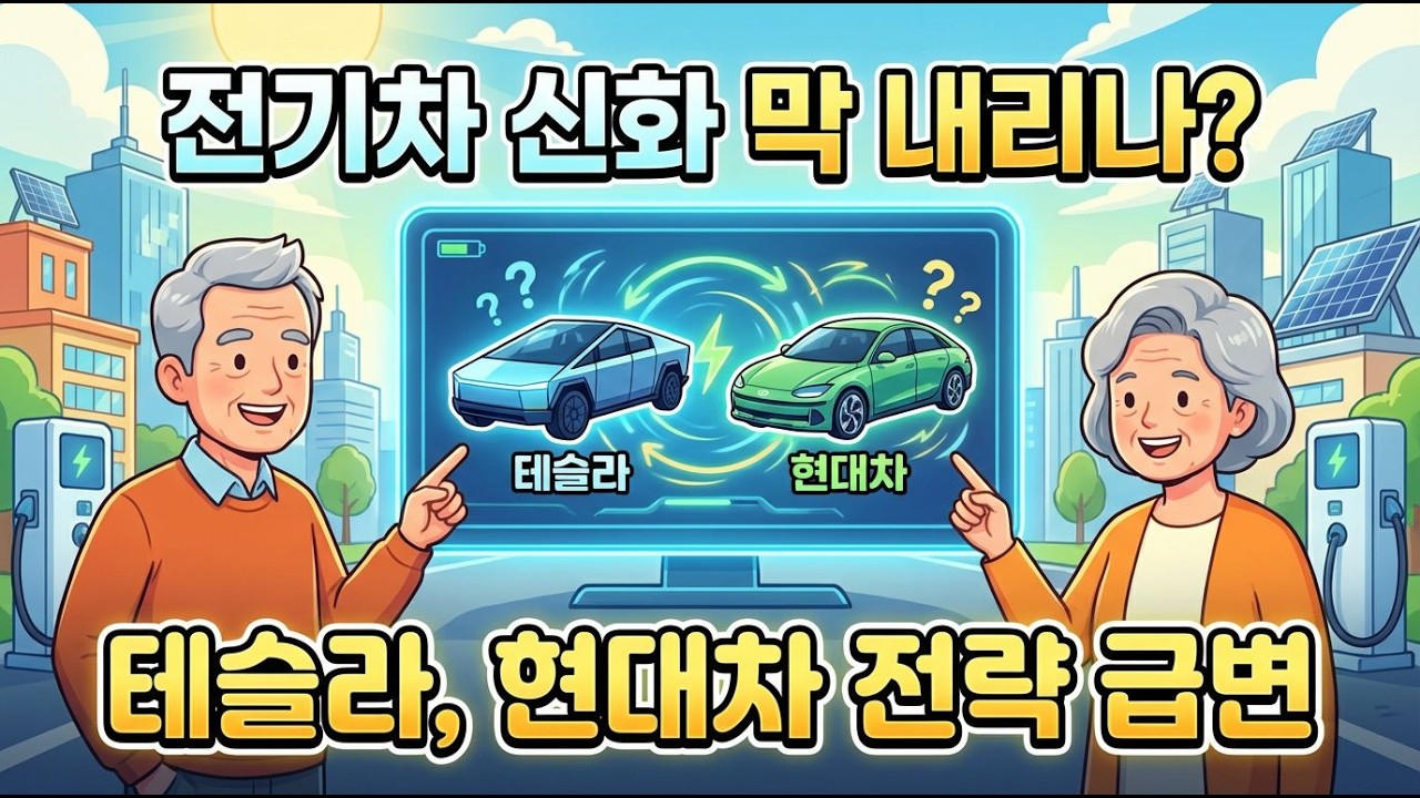 “전기차 신화 붕괴? 하이브리드가 웃는다”