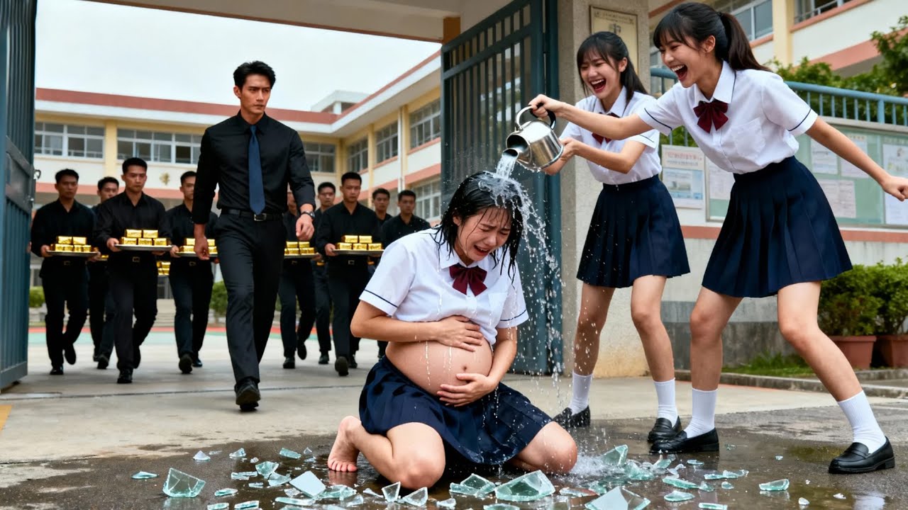 被全校欺負的少女懷的竟是世界首富的孩子，得知女孩懷了三胞胎，首富心疼壞了，100保鏢到場掌摑所有欺負老婆的人，把老婆帶回豪宅捧在掌心寵愛，全校都炸了！ZYDJ#王凱沐 #王皓祯