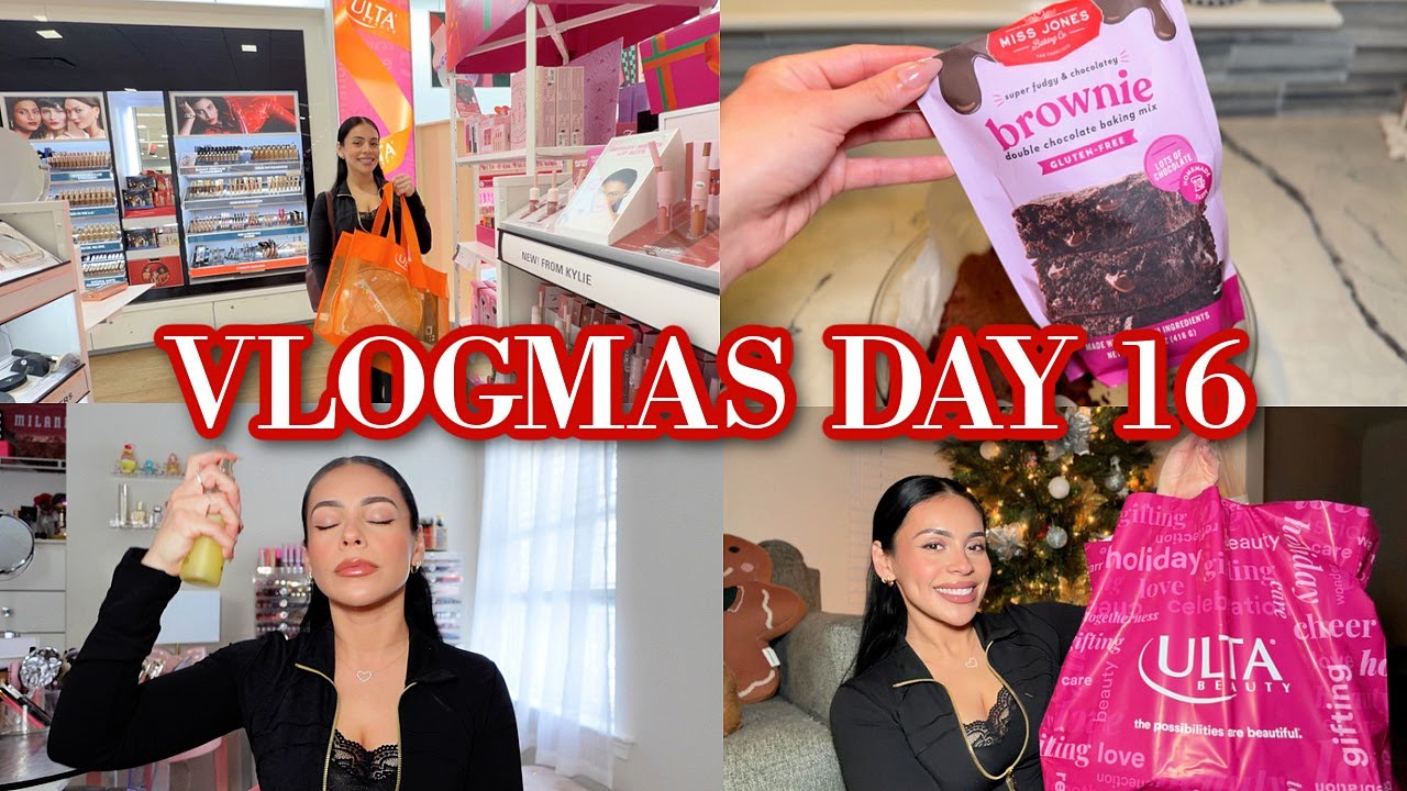 VLOGMAS DAY 16 ✨❄️🎀  10 Minute Makeup & ULTA Beauty Shop With Me