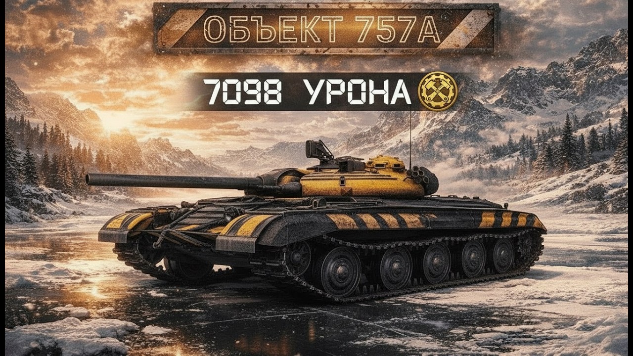 7098 урона на Об. 757 - карта Кавказ