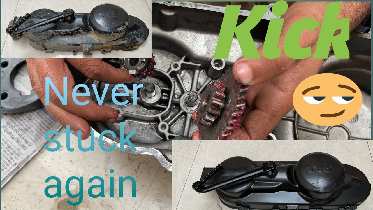 Scooty Pep Kick Stuck issue  