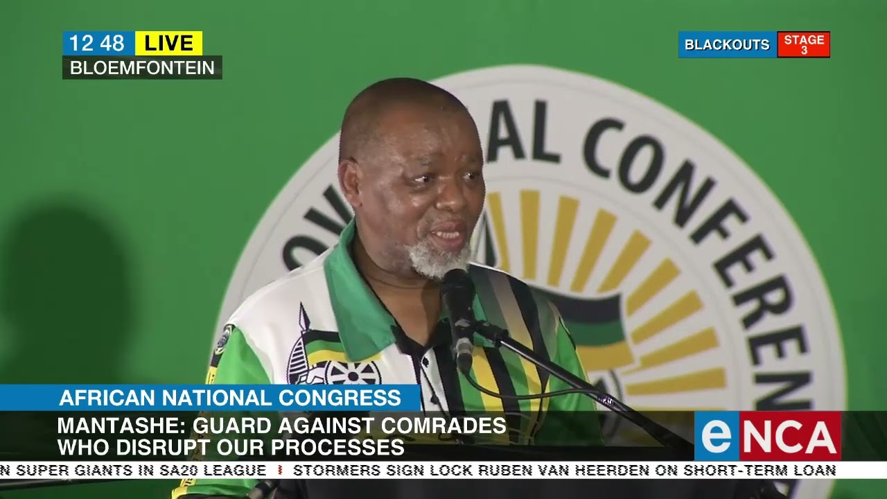 Gwede Mantashe addresses ANC FS elective conference