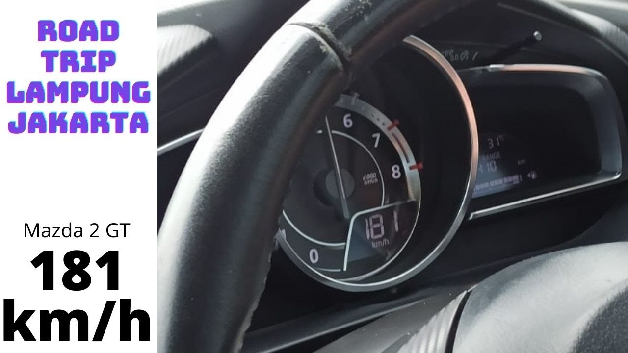 Road Trip Bakauheni-Merak with Mazda 2 SkyActiv GT 2016. Top Speed Mazda 2: 181km/h!