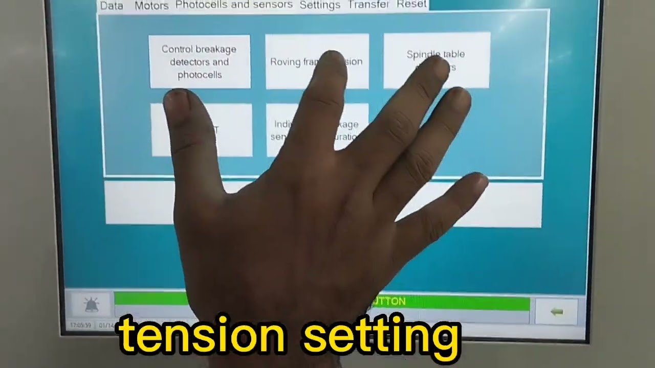 সিম্প্লেক্স মেশিনের সব সেটিং দেখে নিন।  Auto doffer simplex machine  monitor All peramiter  setting