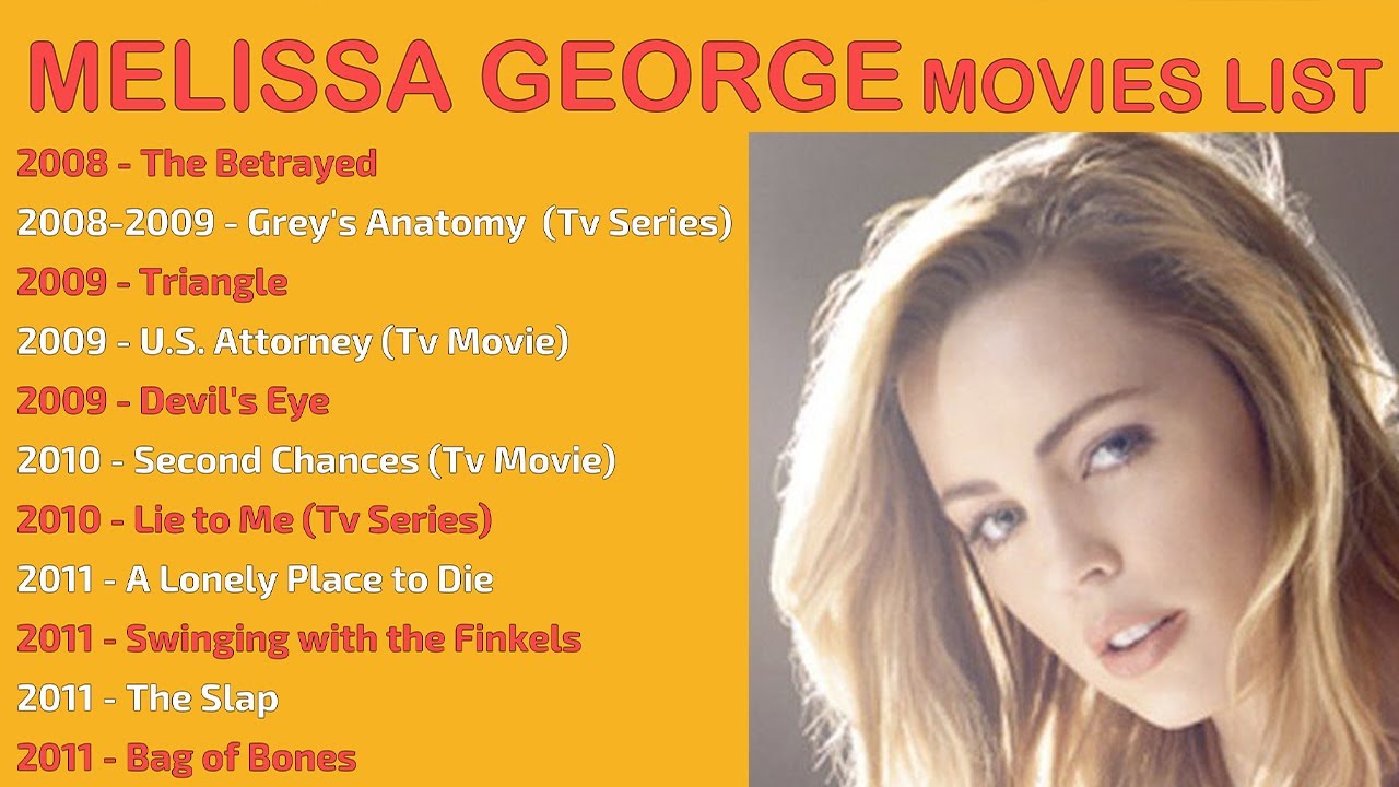 MELISSA GEORGE MOVIES LIST