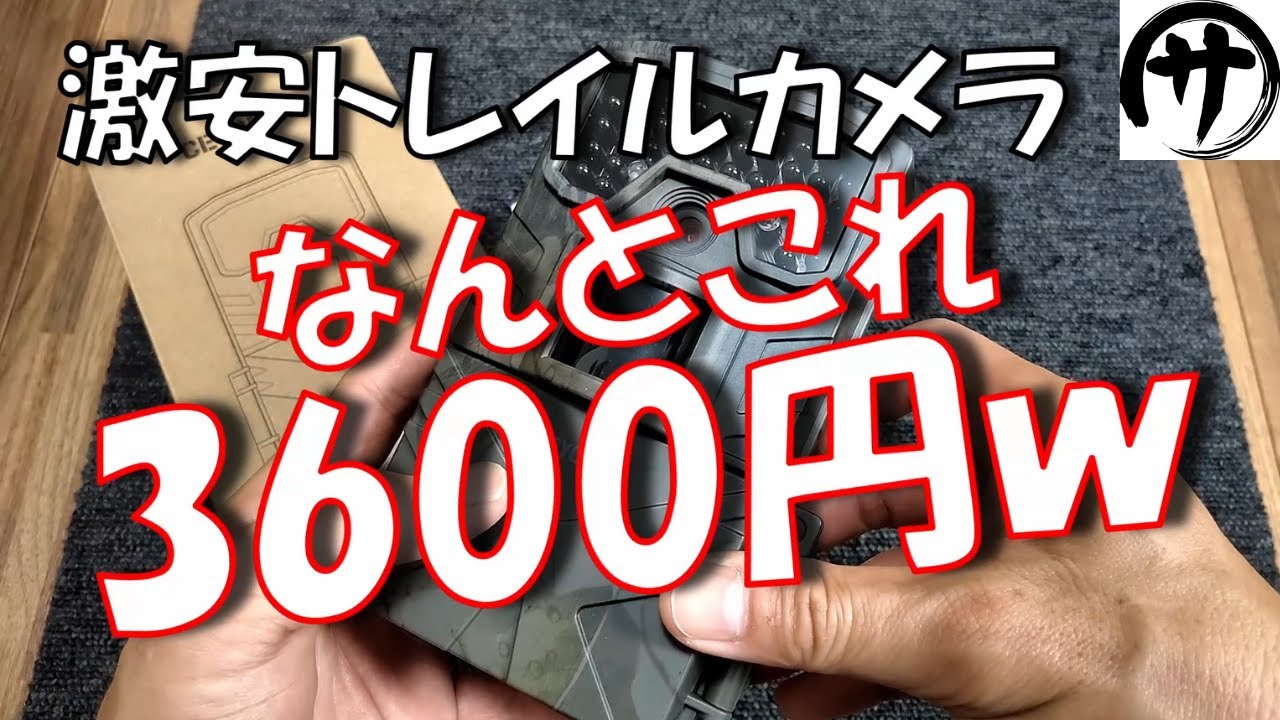 【衝撃映像】コスパ最強！Amazonで3600円で買った激安トレイルカメラの性能が凄すぎたｗｗｗ　　Cheap trail camera review