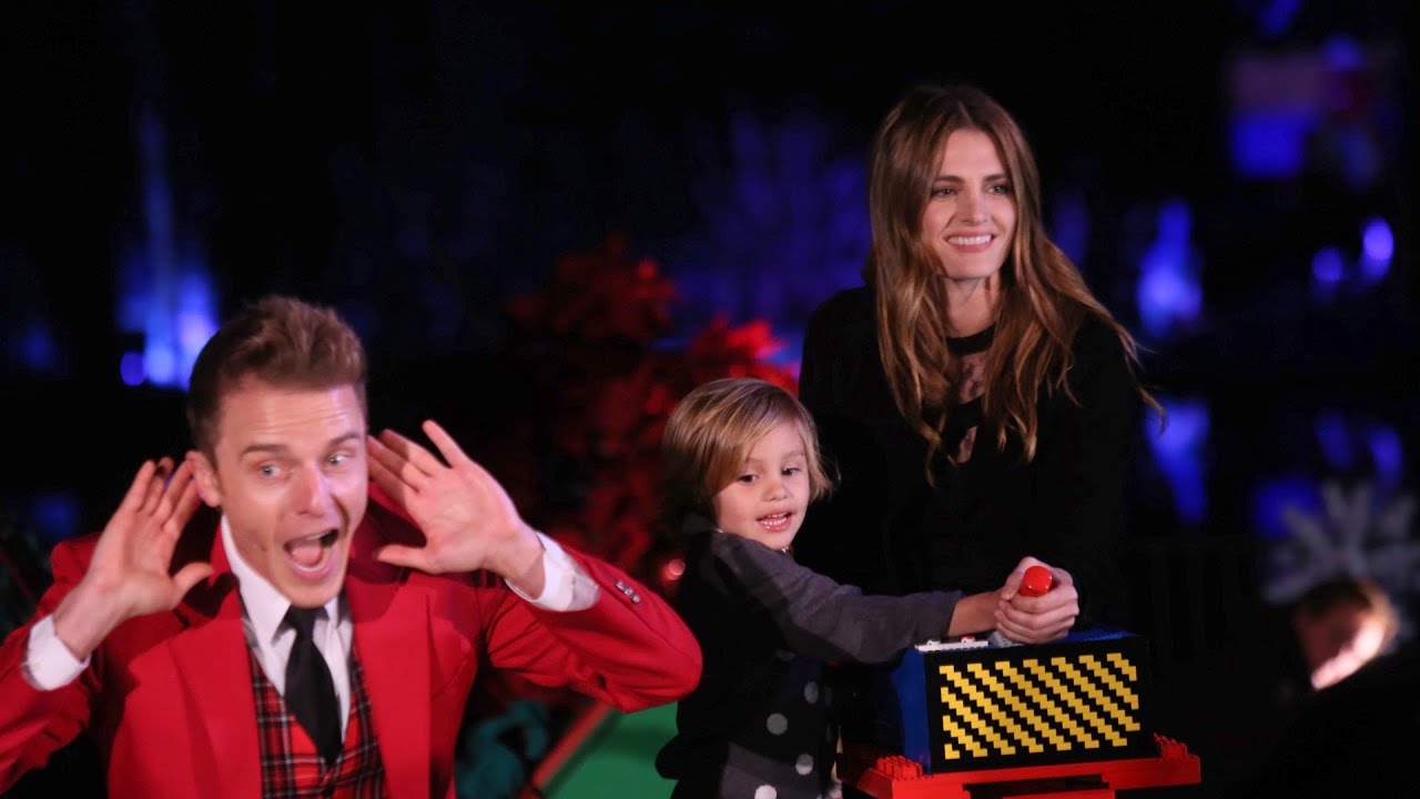 Stana Katic Lights World's Largest Christmas Tree at LEGOLAND California Resort