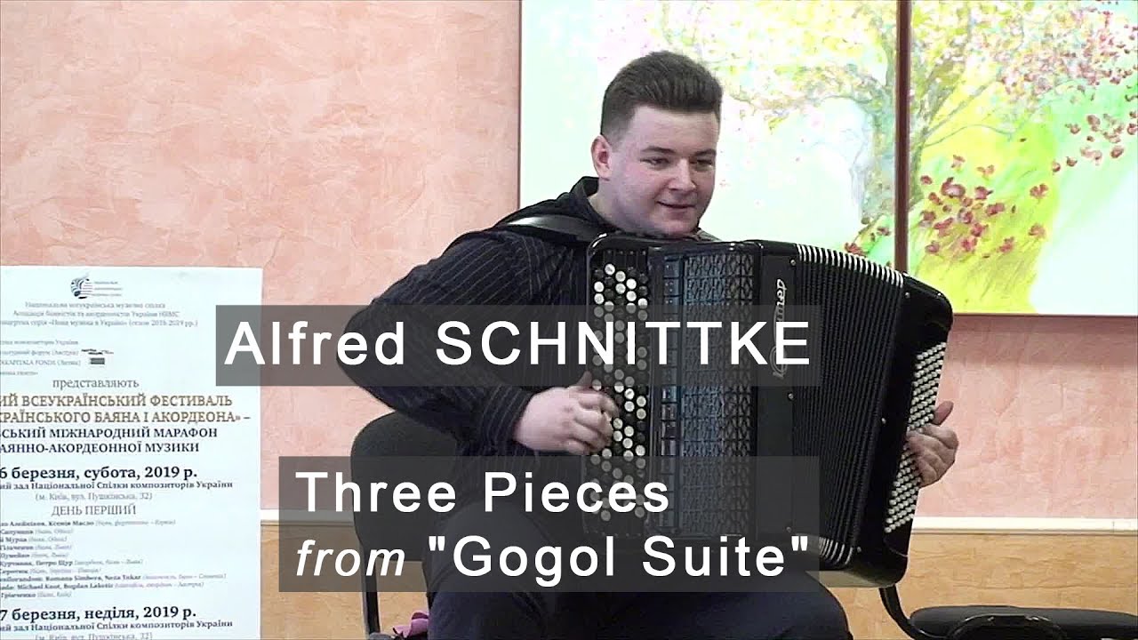 Schnittke: Clerks, Ball, Overcoat ACCORDION Gogol Suite Hilchenko Шнитке Гоголь сюита Гільченко баян