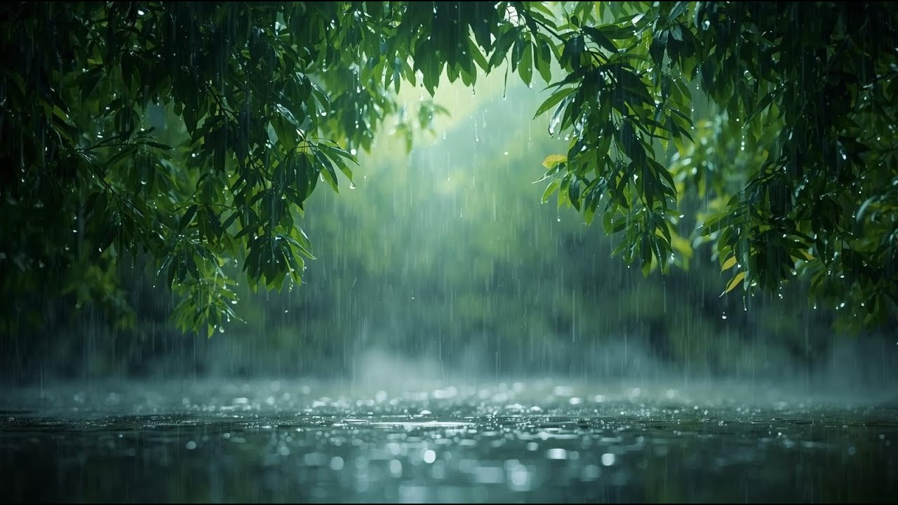 【作業用BGM】雨音 1時間｜集中・勉強・睡眠・リラックス