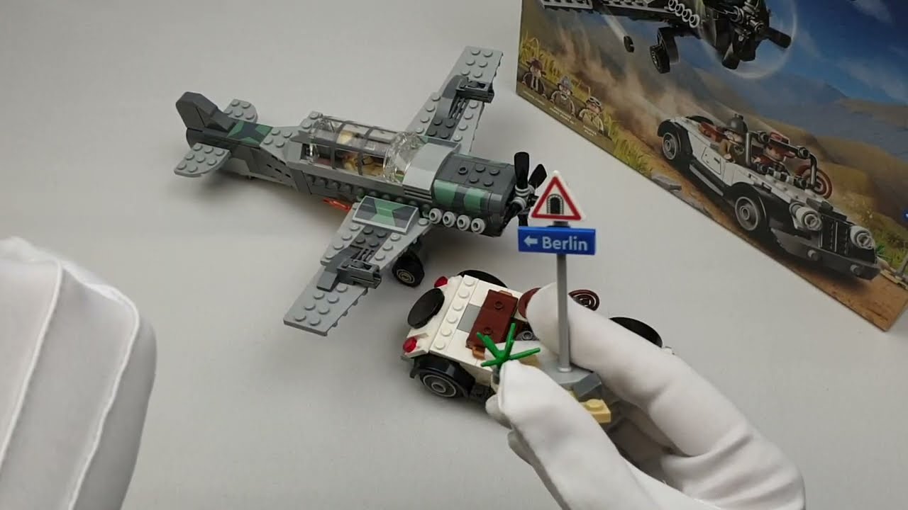 Präsentation des SetN333 77012 Lego Indiana Jones Fighter Plane Chase