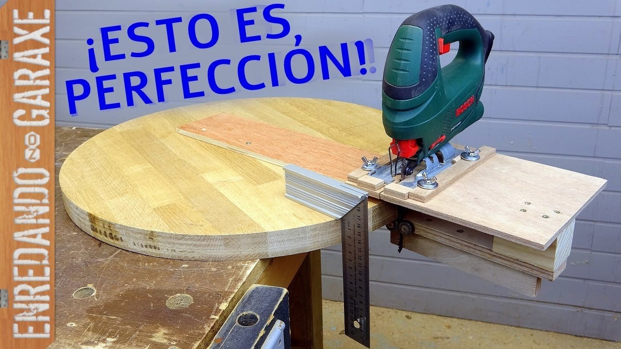 🔥 Increíble poder cortar círculos de madera perfectos con la sierra caladora