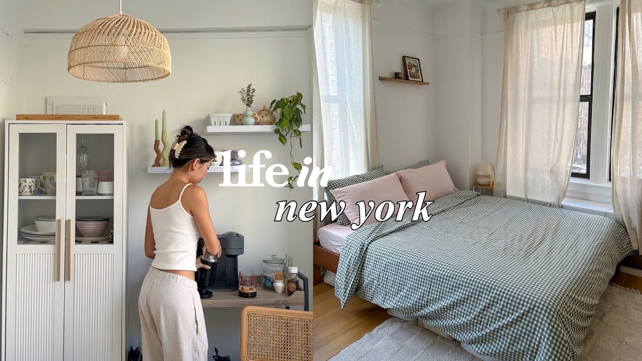 LIFE IN NYC | simple morning routine, spring vibes in the city, cooking my favorite meal