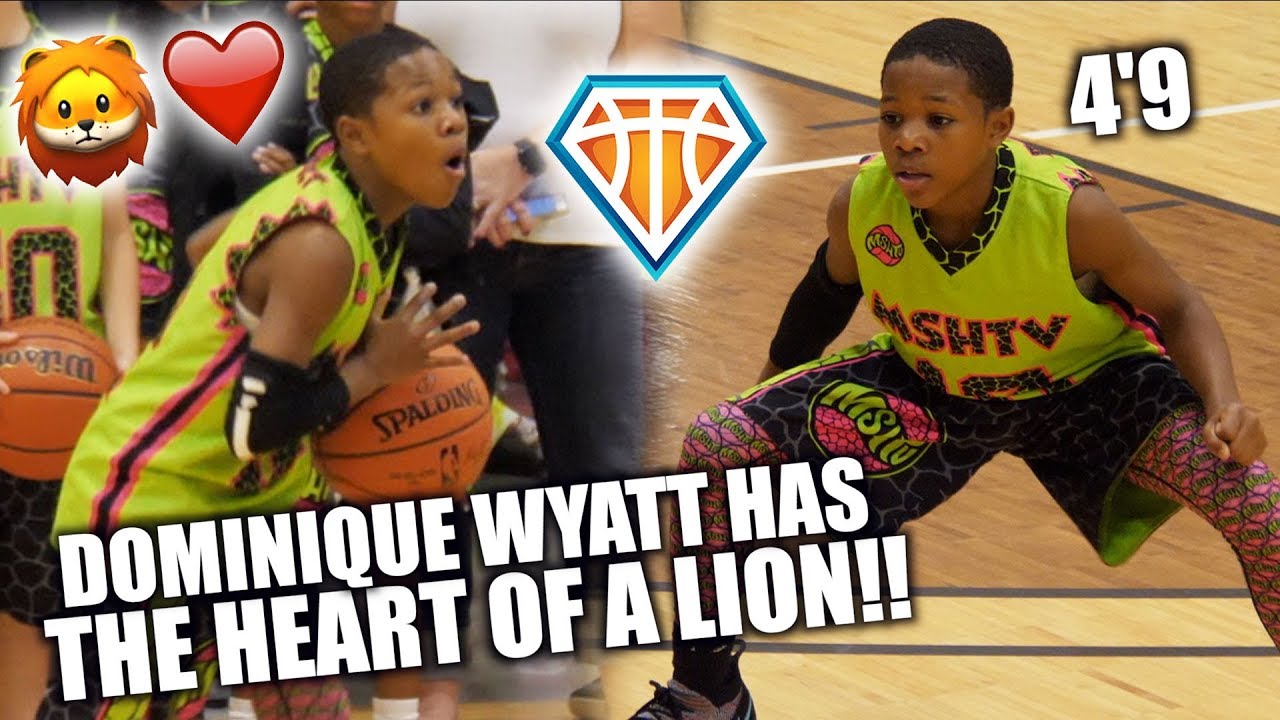 4'9 8TH GRADER Dominique Wyatt ISN'T BACKING DOWN FROM ANYBODY!! | Flashy PG Has MAJOR HEART