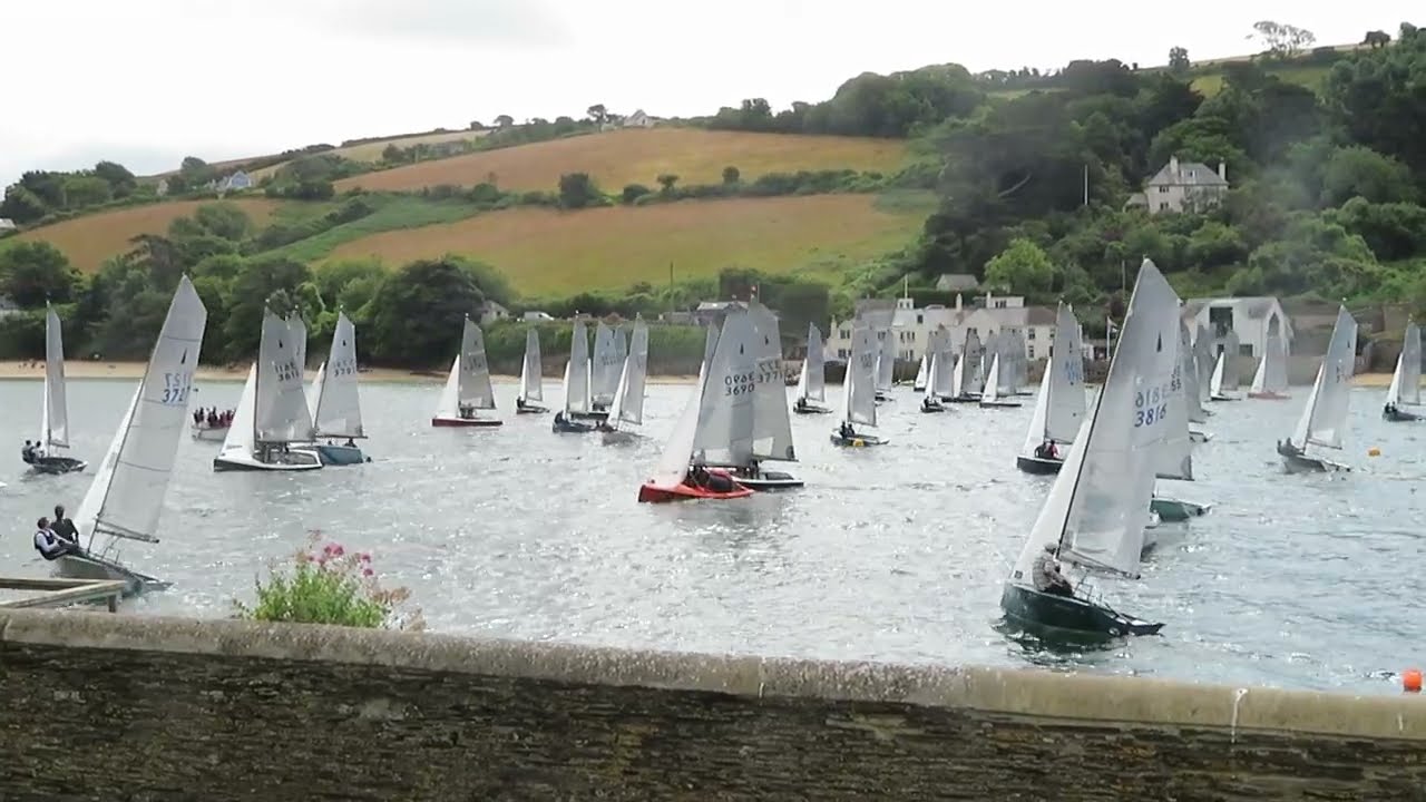 Salcombe Gin Merlin Rocket Week 2022 Day 5 Morning Race Start
