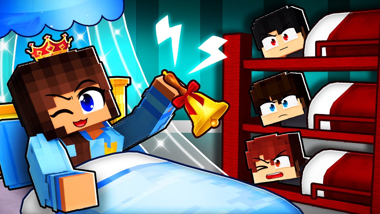 Uma PRINCESA na FESTA do PIJAMA de MORDOMOS no Minecraft ◂Miika▸