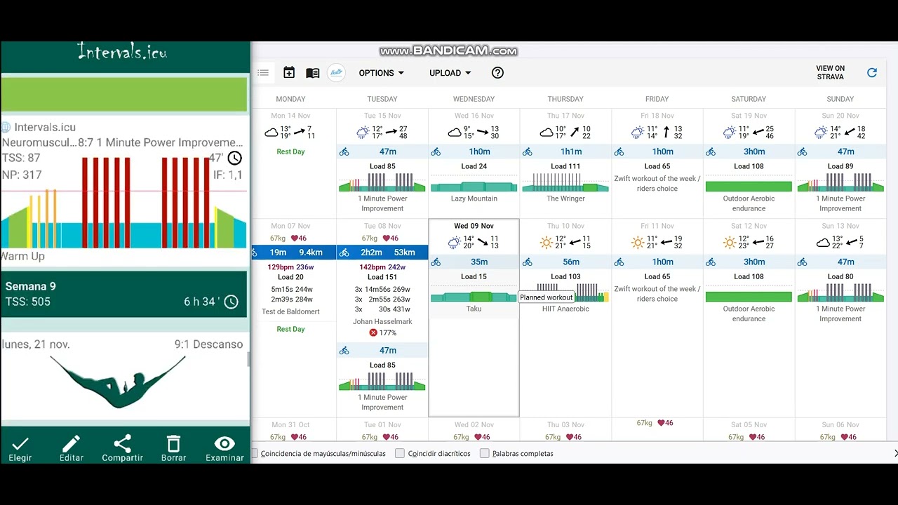 Integración total con intervals.icu