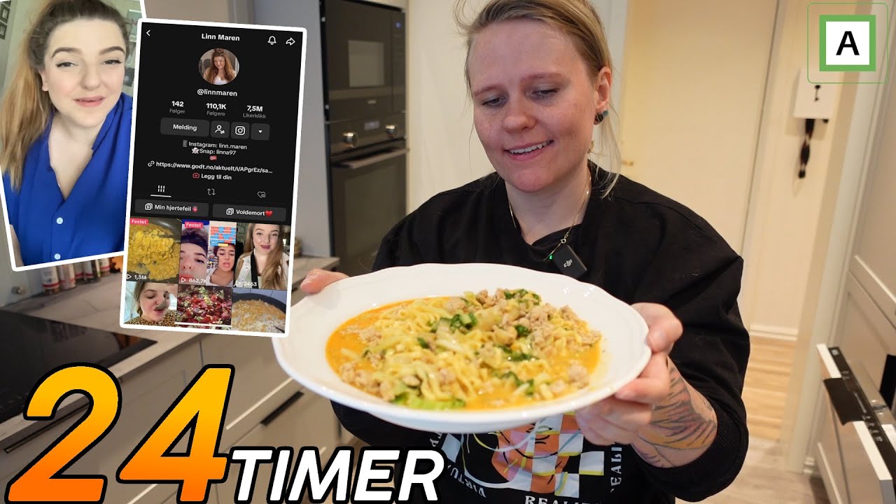 LINN MAREN BESTEMMER MATEN MIN I 24 TIMER!